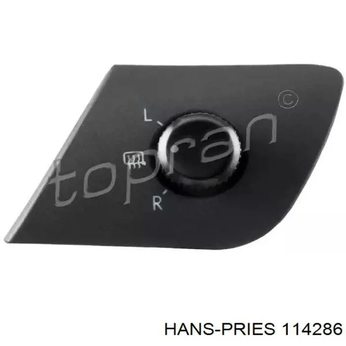 114286 Hans Pries (Topran) Sterownik lusterek bocznych, na drzwi