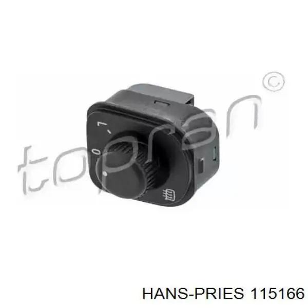 115166 Hans Pries (Topran) Sterownik lusterek bocznych, na drzwi