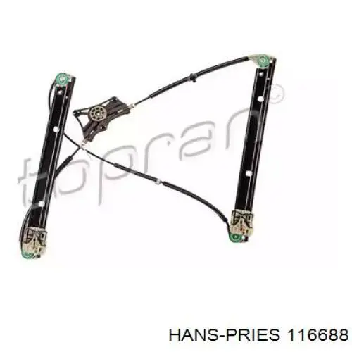 116688 Hans Pries (Topran) Mechanizm podnoszenia szyby drzwi przednich lewych