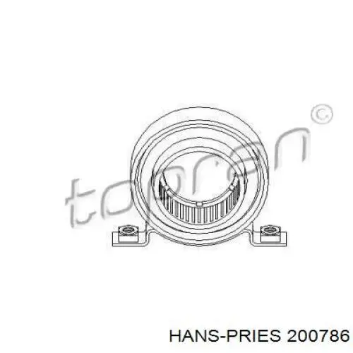 Łożysko podwieszane wału Cardana Hans Pries (Topran) 200786 cena, od 16,32 USD
