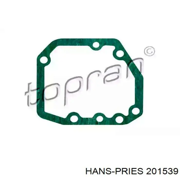 201539 Hans Pries (Topran) uszczelka pokrywy skrzyni biegów