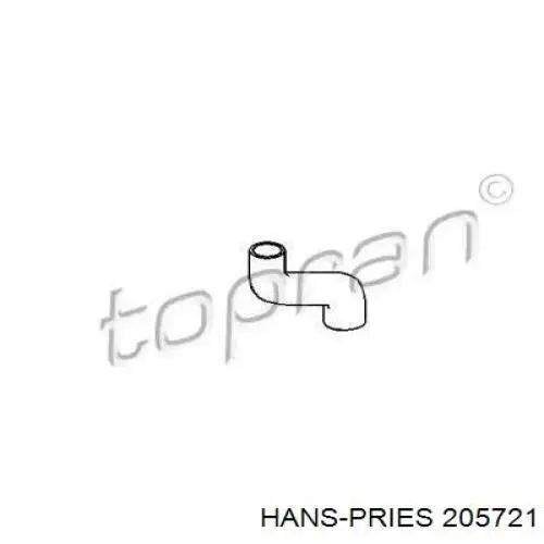 Przewód (króciec) pompy wodnej odbiorczy Hans Pries (Topran) 205721 cena, od 8,73 USD