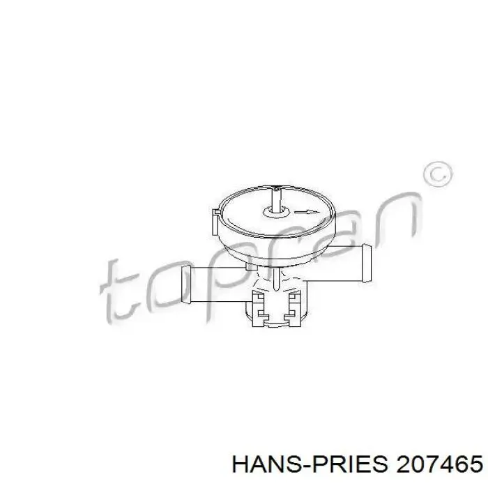 207465 Hans Pries (Topran) zawór nagrzewnicy (ogrzewacza)