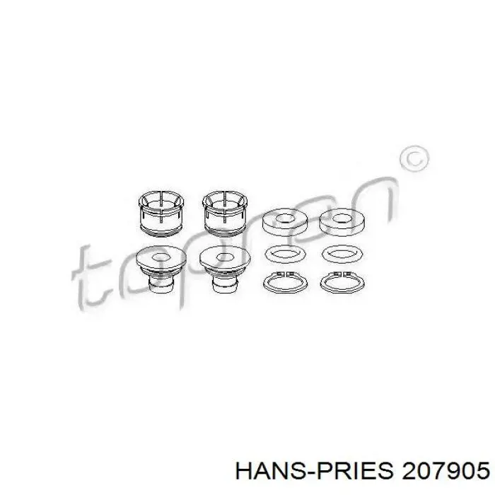 Zestaw naprawczy cięgna zmiany biegów Hans Pries (Topran) 207905 cena, od 5,97 USD