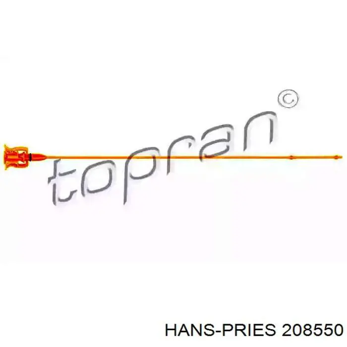 208550 Hans Pries (Topran) Bagnet poziomu oleju w silniku