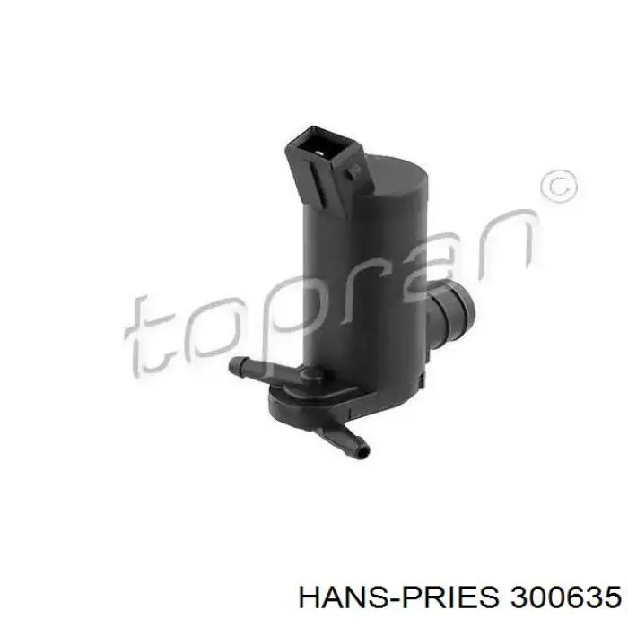 300635 Hans Pries (Topran) Pompka spryskiwacza szyby przedniej/tylnej