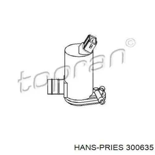 Pompka spryskiwacza szyby przedniej/tylnej Hans Pries (Topran) 300635 cena, od 10,18 USD