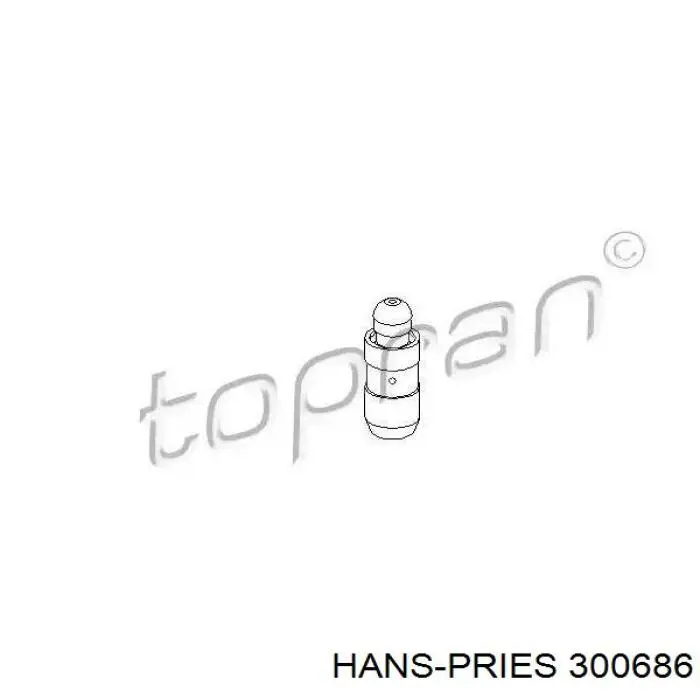 Do koszyka 300686 Hans Pries (Topran) Kompensator hydrauliczny (popychacz hydrauliczny), popychacz zaworu