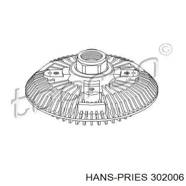 Sprzęgło wiskotyczne wentylatora chłodzenia Hans Pries (Topran) 302006 cena, od 74,16 USD