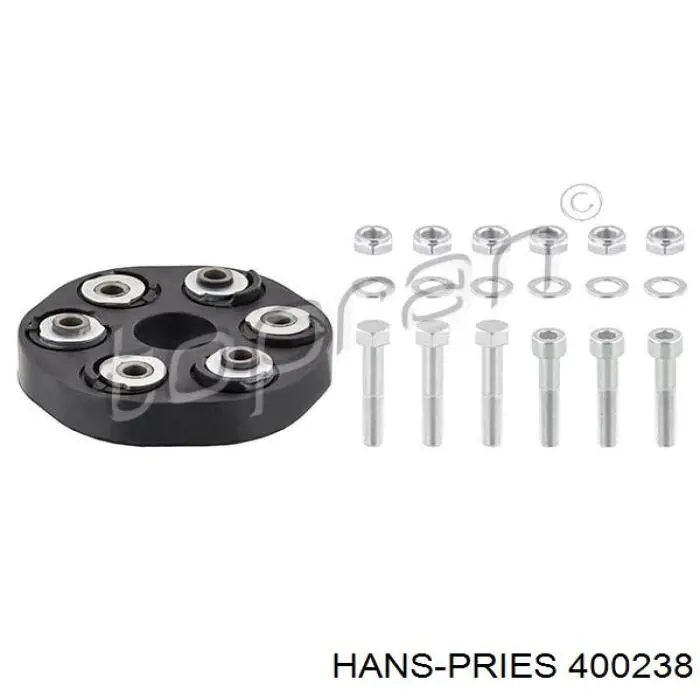 Przegub elastyczny wału przedni Hans Pries (Topran) 400238 cena, od 52,14 USD