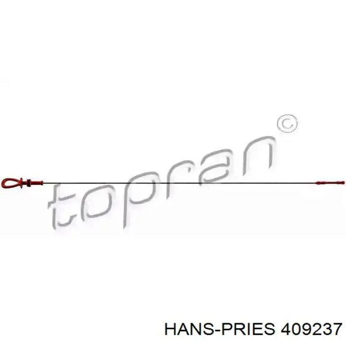 409237 Hans Pries (Topran) Bagnet poziomu oleju w silniku