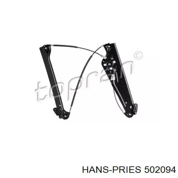 502094 Hans Pries (Topran) Mechanizm podnoszenia szyby drzwi przednich lewych