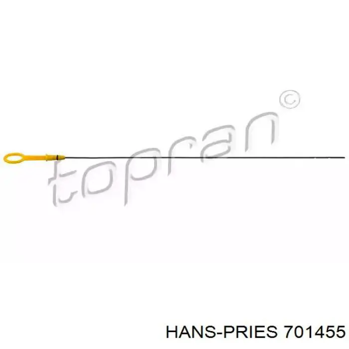 701455 Hans Pries (Topran) Bagnet poziomu oleju w silniku