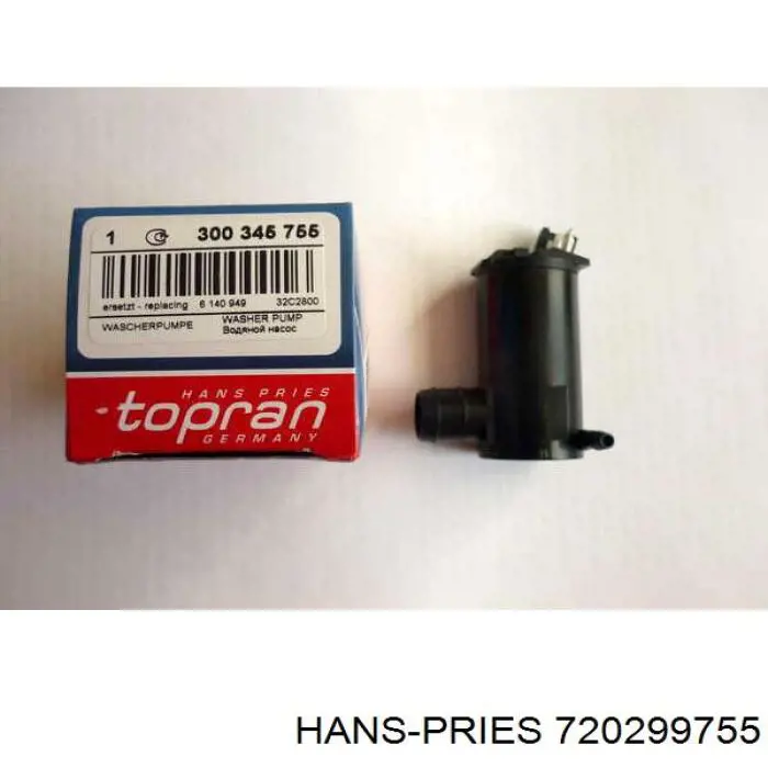 Do koszyka 720299755 Hans Pries (Topran) Pompka spryskiwacza szyby przedniej/tylnej