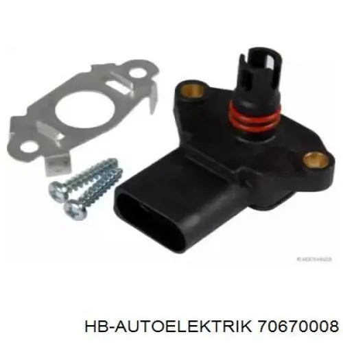 70670008 HB Autoelektrik Czujnik ciśnienia w kolektorze ssącym, MAP