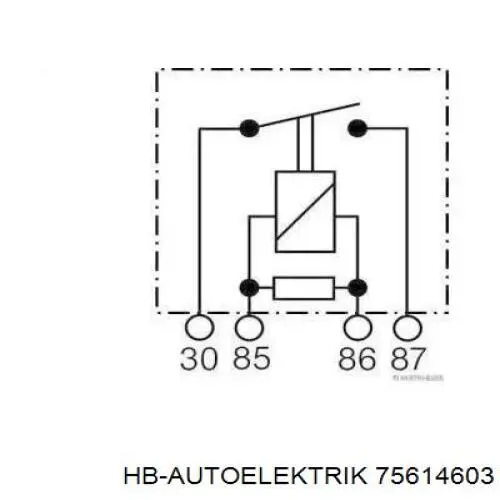 75614603 HB Autoelektrik elektryczne przekaźnik wielofunkcyjne