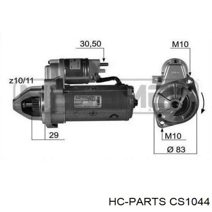 Do koszyka CS1044 HC Parts Rozrusznik