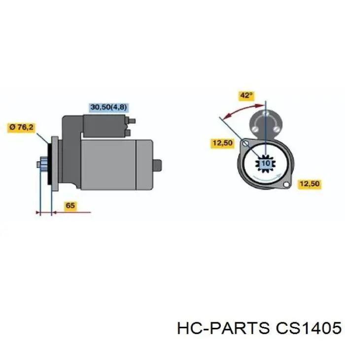 Rozrusznik CS1405 HC Parts