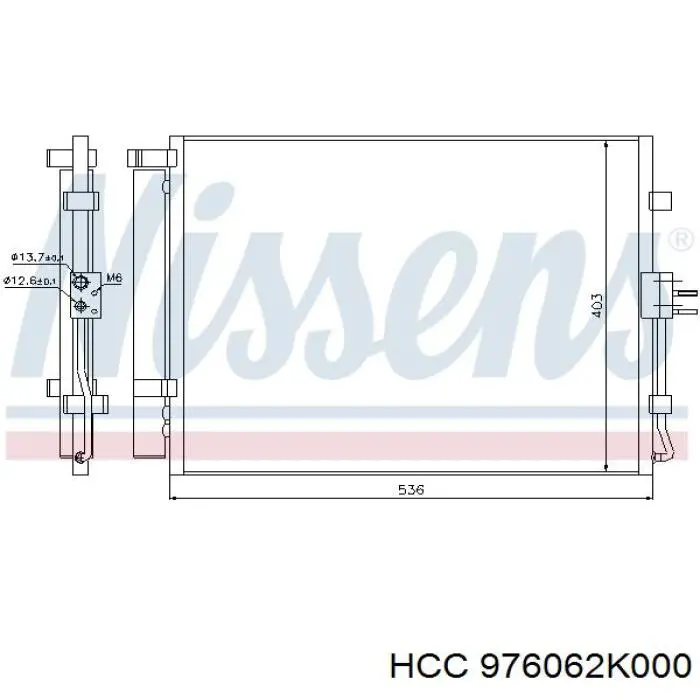 976062K000 HCC Chłodnica klimatyzacji