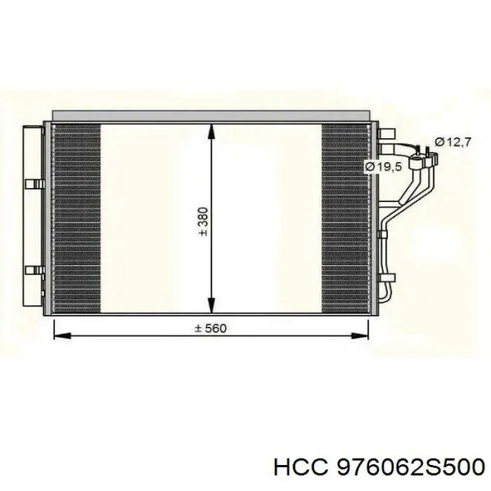 Chłodnica klimatyzacji 606HN2041 TYC