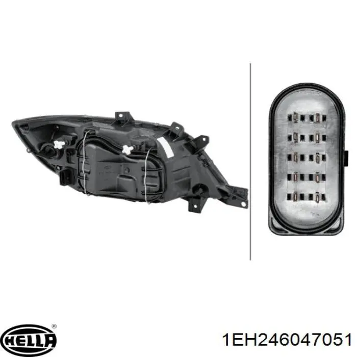 Reflektor lewy Autotechteile 1108261 cena, od 41,90 USD