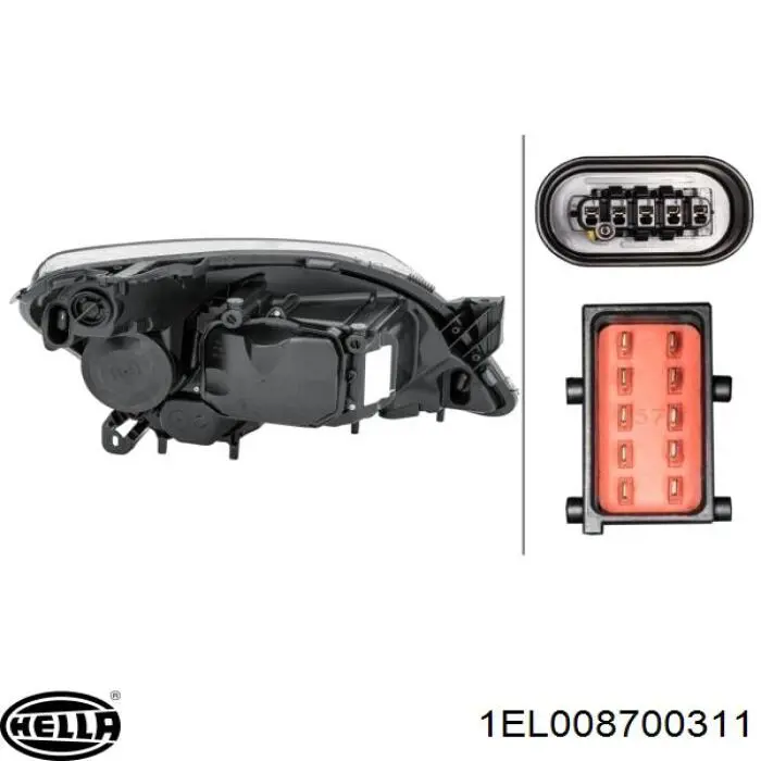 Reflektor lewy 93190388 General Motors