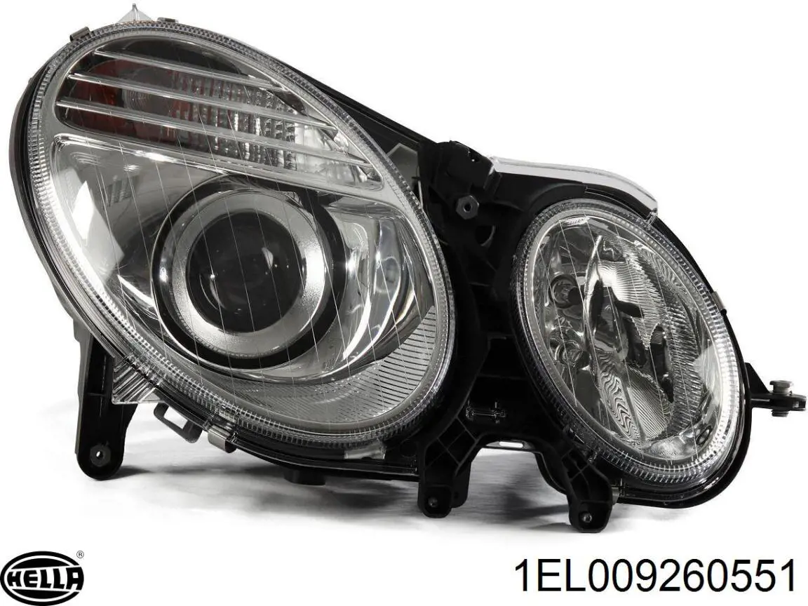 Do koszyka A2118203561 Mercedes Reflektor lewy