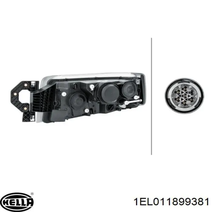 Reflektor prawy 5511163RLDEF1 Depo/Loro/Abakus