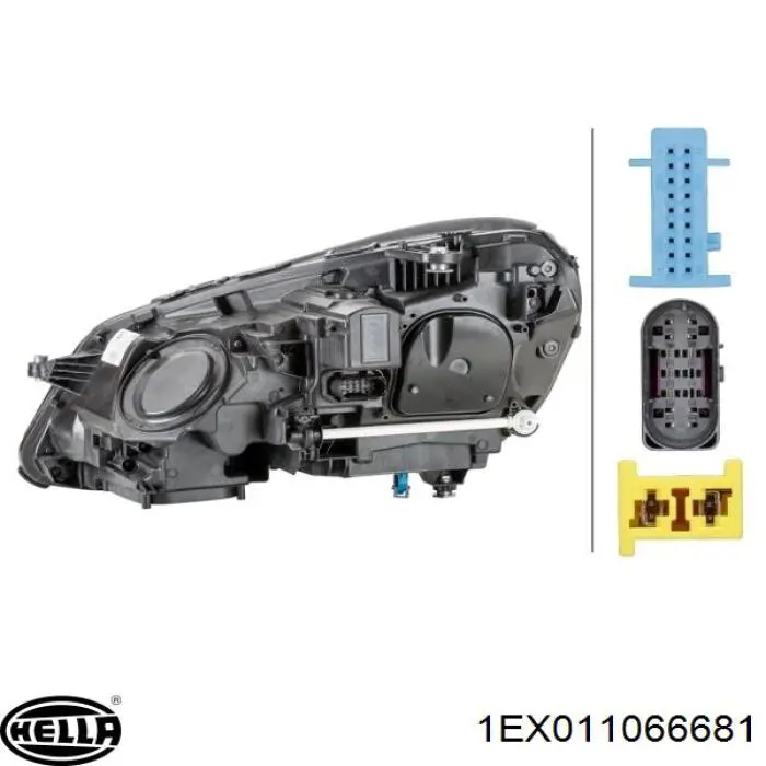 Reflektor prawy Mercedes A212820243964 cena, od 14,05 USD