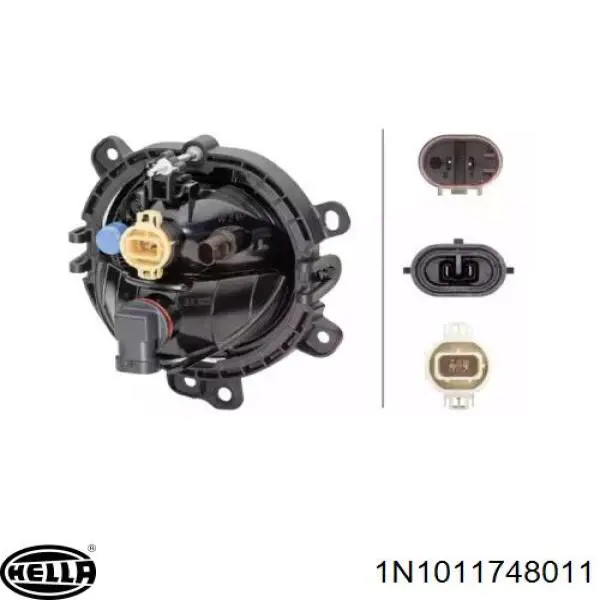 Lampa przeciwmgielna lewa HELLA 1N1011748011 cena, od 68,77 USD