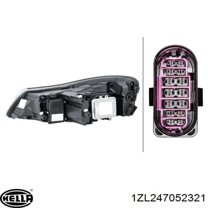 Reflektor prawy FP6409R4T TYC