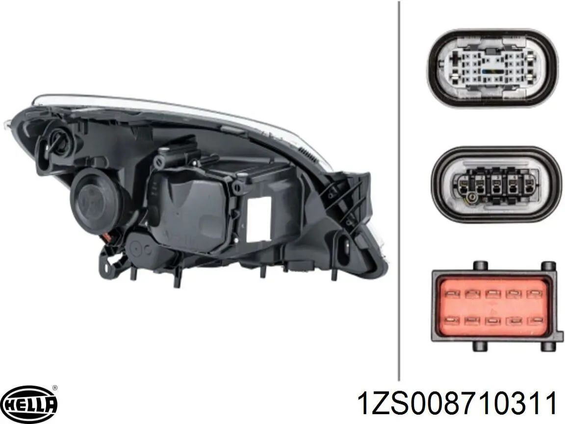 Do koszyka 93178647 Opel Reflektor lewy