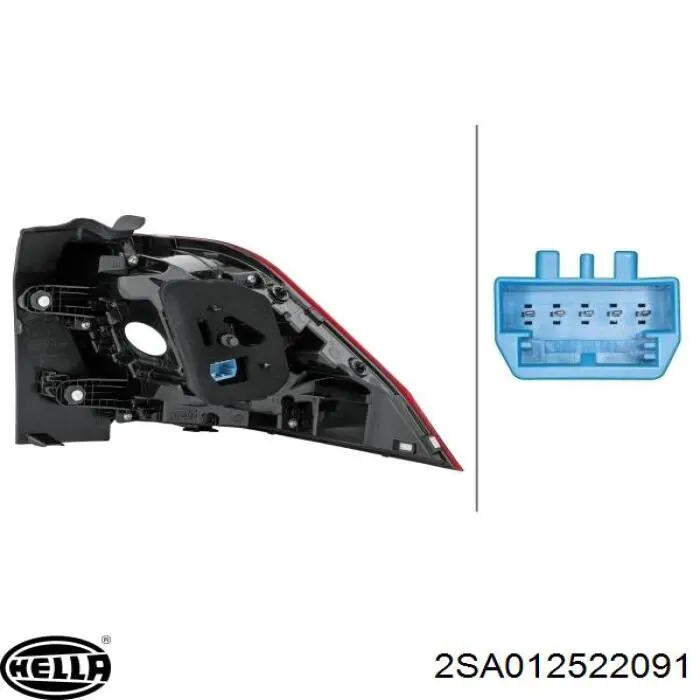 Lampa zespolona tylna lewa wewnętrzna VAG 5NA945307 cena, od 209,42 USD