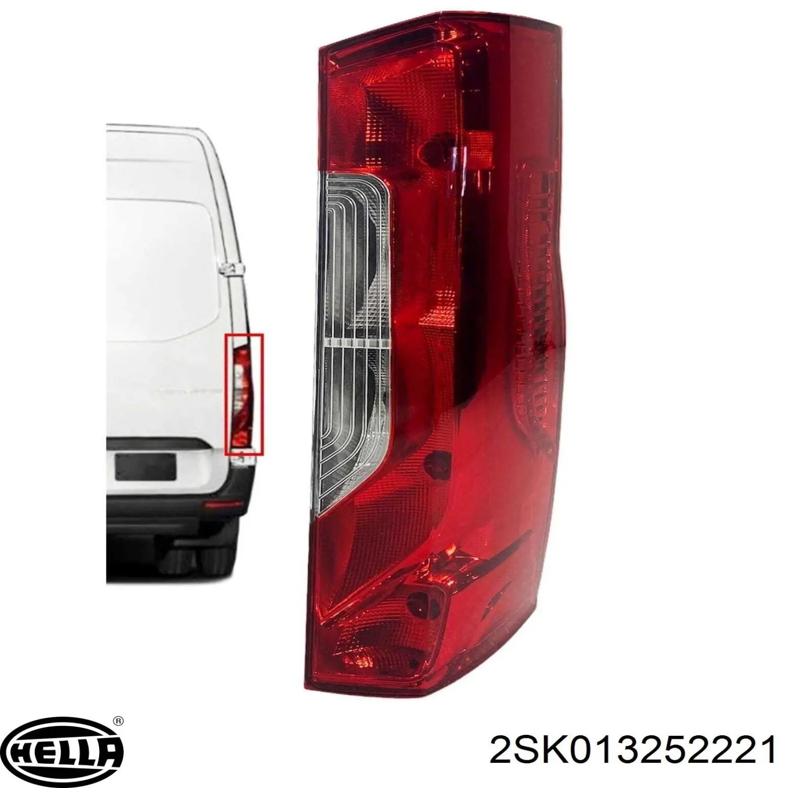 Do koszyka 9108200100 Mercedes Lampa zespolona tylna prawa