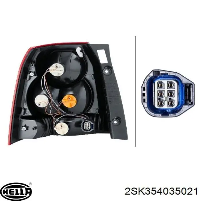Do koszyka LR025606 Land Rover Lampa zespolona tylna prawa