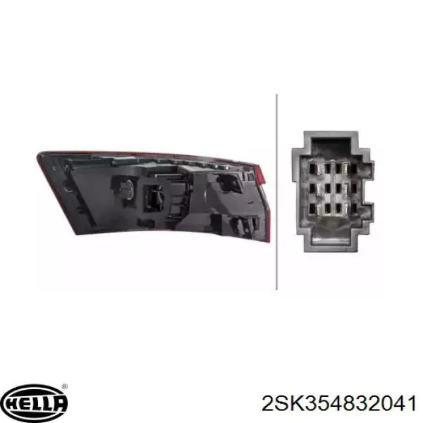 Lampa zespolona tylna prawa zewnętrzna VAG 3V5945712 cena, od 185,58 USD
