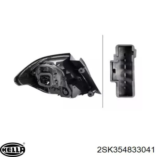 9808624380 Peugeot/Citroen Lampa zespolona tylna prawa zewnętrzna