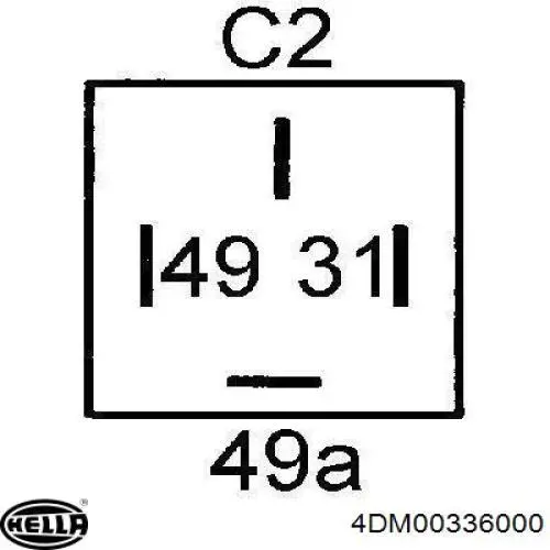 4DM00336000 HELLA Przekaźnik kierunkowskazów