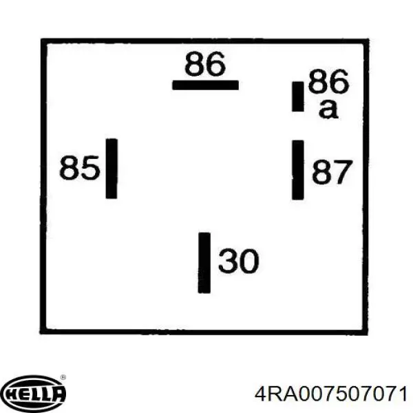 4RA007507071 HELLA przekaźnik pompy paliwa elektrycznej