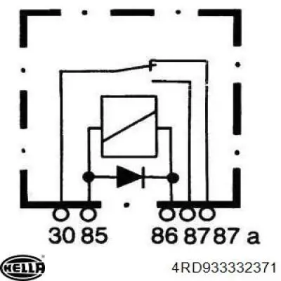 Elektryczne przekaźnik wielofunkcyjne HELLA 4RD933332371 cena, od 13,58 USD