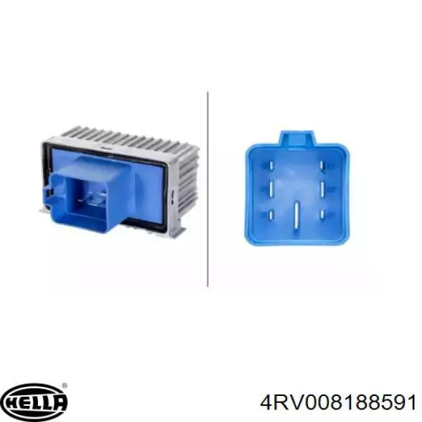 Do koszyka 4RV008188591 HELLA Przekaźnik świec żarowych