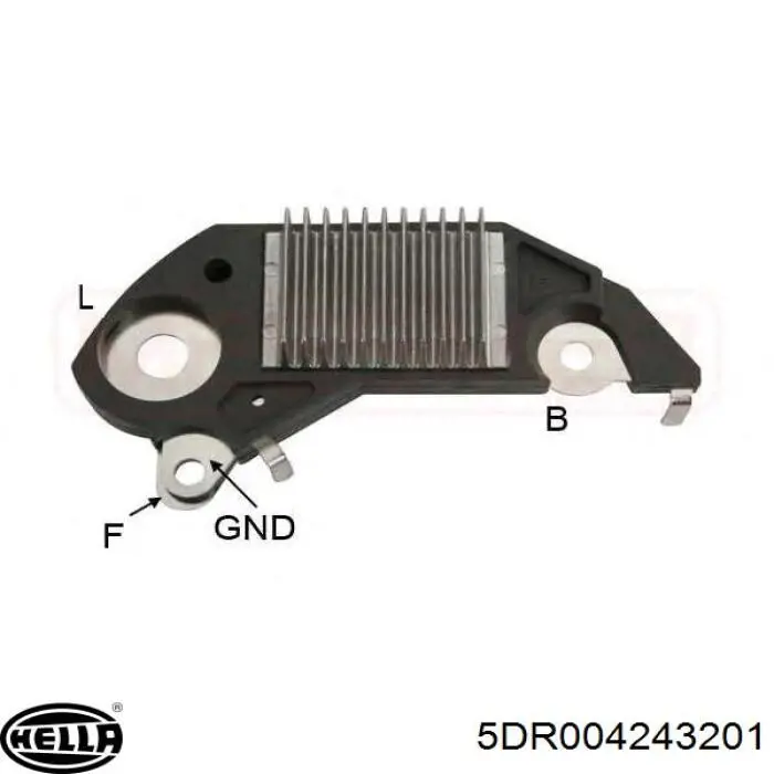 Do koszyka 5DR004243201 HELLA Regulator alternatora (przekaźnik ładowania)