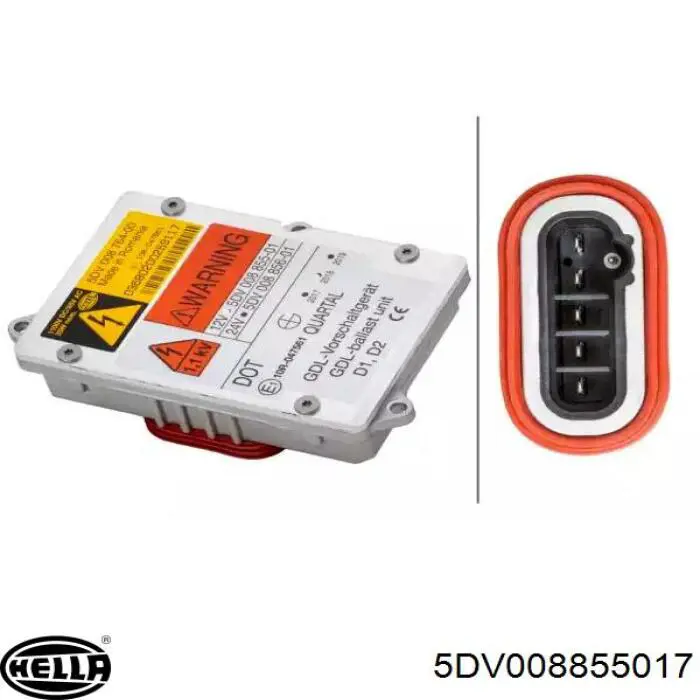 Urządzenie zapłonowe (ksenon) HELLA 5DV008855017 cena, od 59,24 USD