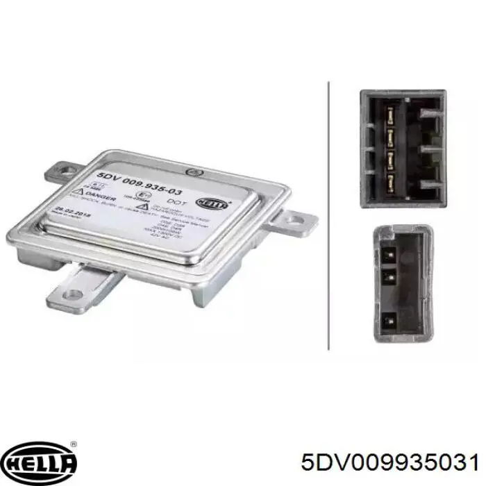 Ksenon, sterownik HELLA 5DV009935031 cena, od 55,60 USD