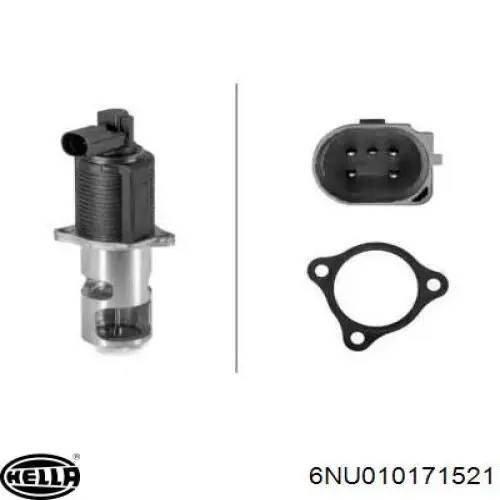 Zawór recyrkulacji spalin EGR EV010 Magneti Marelli