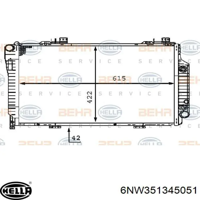 Silniczek klapy nagrzewnicy HELLA 6NW351345051 cena, od 142,03 USD
