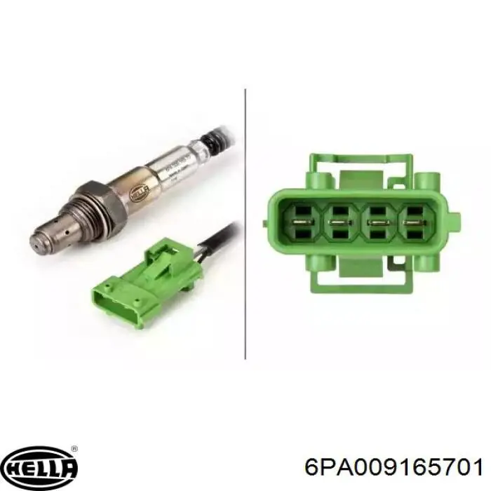 6PA009165-701 HELLA sonda lambda czujnik tlenu przed katalizatorem