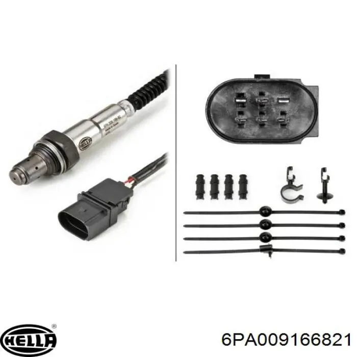 6PA009166-821 HELLA sonda lambda czujnik tlenu przed katalizatorem