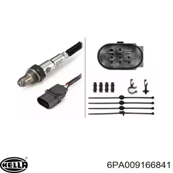 Sonda lambda czujnik tlenu przed katalizatorem HELLA 6PA009166841 cena, od 144,27 USD