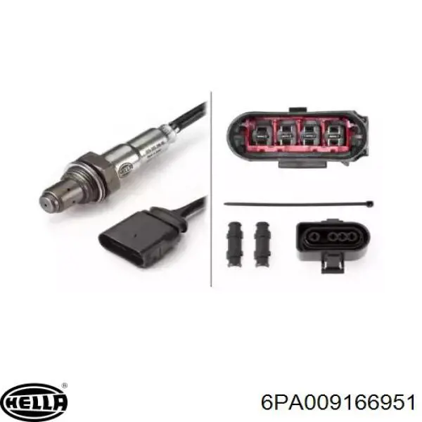 Sonda lambda, czujnik tlenu HELLA 6PA009166951 cena, od 74,99 USD